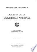 Boletín de la Universidad Nacional
