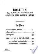 Boletín del Centro de Cooperación Científica para America Latina