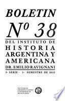 Boletín del Instituto de Historia Argentina y Americana Doctor Emilio Ravignani.