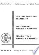 Boletín Mensual [de] Estadísticas Agricolas Y Alimentarias
