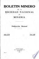 Boletín minero de la Sociedad Nacional de Minería