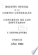 Boletín oficial de las Cortes Generales, Congreso de los Diputados