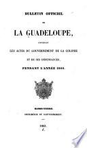Bulletin officiel de la Guadeloupe