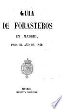 Calendario, manual y guia de forasteros en Madrid