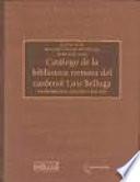 Catálogo de la biblioteca romana del Cardenal Luis Belluga