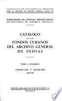 Catálogo de los fondos cubanos del Archivo General de Indias