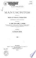 Catálogo de los manuscritos existentes en la Biblioteca del Noviciado de la Universidad Central (procedentes de la antigua de Alcalá)