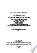 Catálogo de publicaciones políticas de las izquierdas argentinas (1890-2000)