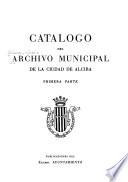 Catálogo del Archivo Municipal de la ciudad de Alcira