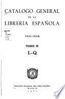 Catálogo general de la librería española, 1931-1950