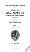 Catalogus florae domingensis