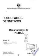 Censos nacionales 1993, IX de población, IV de vivienda: Piura (2 v.)