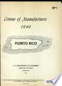 Census of Manufactures, 1949, Puerto Rico