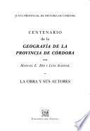 Centenario de la Geografía de la provincia de Córdoba, por Manuel E. Río y Luis Achával