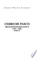 Cerro de Pasco: 1921-1928