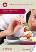 Libro Cocina creativa o de autor. HOTR0408