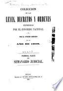 Colección de las leyes, decretos y órdenes expedidas por el Congreso nacional y por el supremo gobierno en el año de 1850
