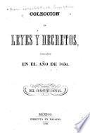 Coleccion de leyes y decretos, publicados en el año de 1839[-41, 1844-48, 1850]