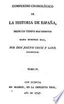 Compendio cronologico de la historia de Espana, desde los tiempos mas remotos hasta nuestras dias (etc.)