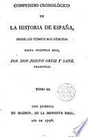 Compendio cronológico de la historia de España
