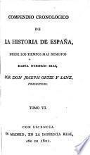 Compendio cronolónigo de la historia de España