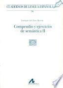 Libro Compendio y ejercicios de semántica