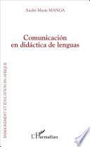 Libro Comunicación en didáctica de lenguas