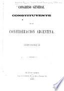 Congreso General Constituyente de la Confederación Argentina