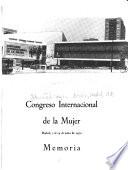 Congreso Internacional de la Mujer, Madrid, 7 al 14 de junio de 1970
