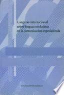Libro Congreso Internacional Sobre Lenguas Neolatinas en la Comunicación Especializada
