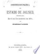 Constitución política del estado de Jalisco
