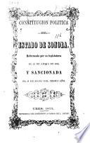 Constitución política del estado de Sonora