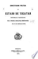 Constitucion política del Estado de Yucatán
