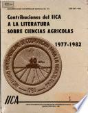 Contribuciones del IICA a la literatura de las ciencias agrícolas