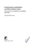 Libro Conversaciones matemáticas con Maria Antònia Canals