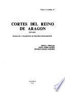 Cortes del reino de Aragón, 1357-1451