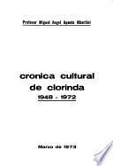 Crónica cultural de Clorinda, 1948-1972
