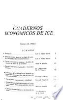 Cuadernos económicos de ICE.