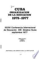 Cuba, organización de la educación