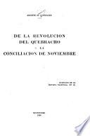 De la revolución del Quebracho a la conciliación de noviembre