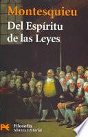 Libro Del espíritu de las leyes