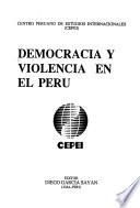 Democracia y violencia en el Perú