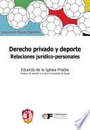 Libro Derecho privado y deporte