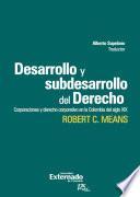 Libro Desarrollo y subdesarrollo del derecho