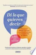 Libro Di Lo Que Quieres Decir