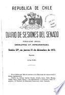 Diario de sesiones del Senado
