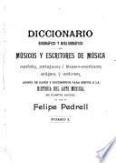 Diccionario biográfico y bibliográfico de músicos y escritores de música españoles
