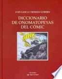 Libro Diccionario de onomatopeyas del cómic