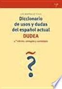 Libro Diccionario de usos y dudas del español actual