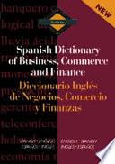 Libro Diccionario Inglés de Negocios, Comercio Y Finanzas
